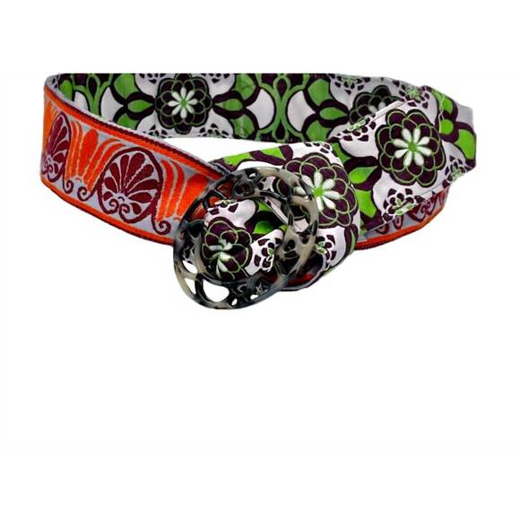 NEW HADLEY POLLET reversible floweret belt in grass - Picture 1 of 5
